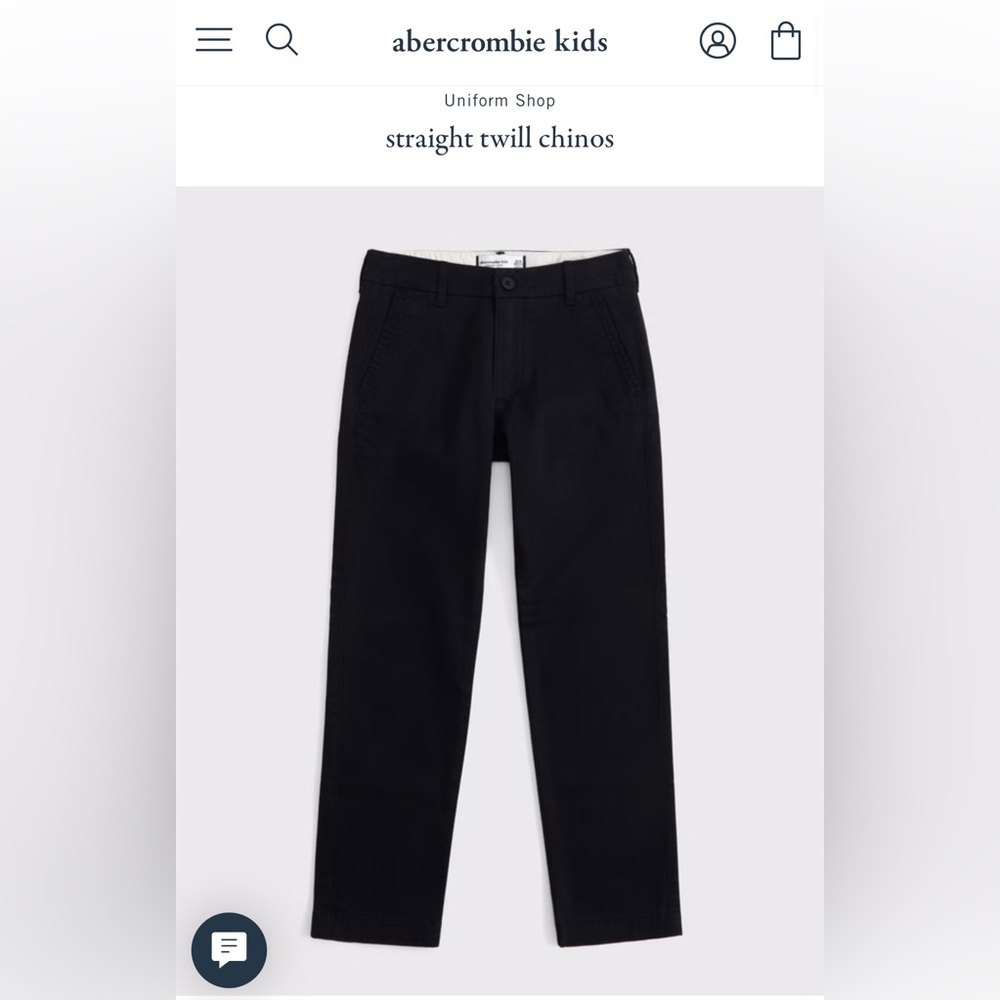Abercrombie and fitch size 13/14 long Chino pants black